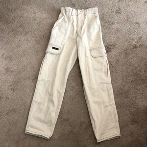 BDG white relaxed skate jean